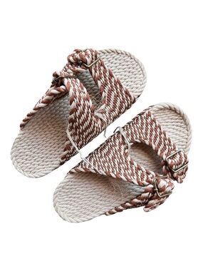 Nomadic State of Mind Double Buckle Rope Sandals Mohave Cafe Brown White Eu 37